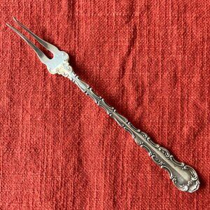 Gorham Strasbourg Sterling Silver Pickle Olive Fork No Mono
